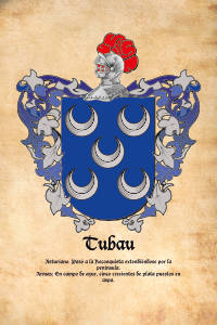 Escudo heráldico del apellido TUBAU