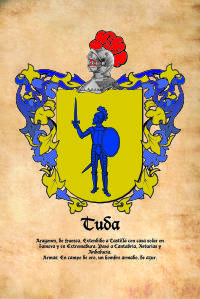 Escudo heráldico del apellido TUDA