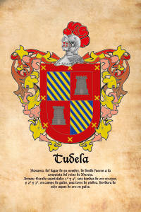 Escudo heráldico del apellido TUDELA