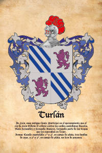 Escudo heráldico del apellido TURLAN