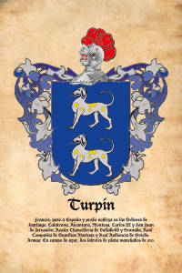 Escudo heráldico del apellido TURPIN