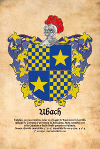 Escudo heráldico del apellido UBACH