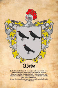 Escudo heráldico del apellido UBEDA