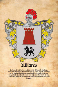 Escudo heráldico del apellido UBIARCO