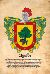 Escudo heráldico del apellido UGALDE