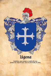 Escudo heráldico del apellido UGENA