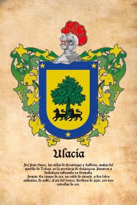 Escudo heráldico del apellido ULACIA