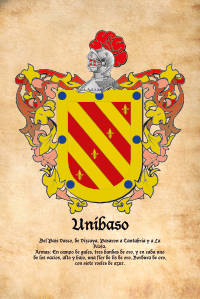 Escudo heráldico del apellido UNIBASO