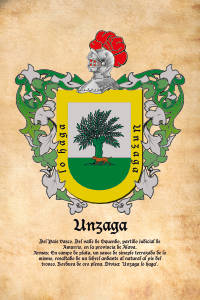 Escudo heráldico del apellido UNZAGA