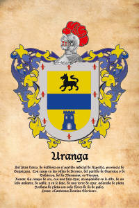 Escudo heráldico del apellido URANGA