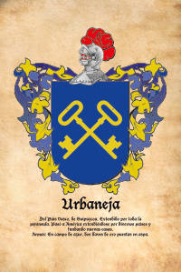 Escudo heráldico del apellido URBANEJA