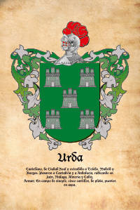 Escudo heráldico del apellido URDA