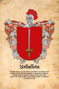 Escudo heráldico del apellido URDALLETA