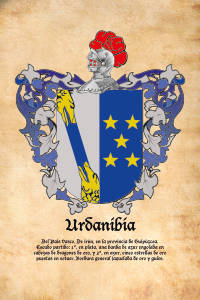 Escudo heráldico del apellido URDANIBIA