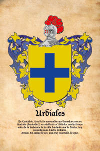 Escudo heráldico del apellido URDIALES
