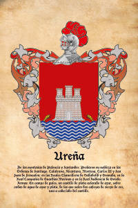 Escudo heráldico del apellido UREÑA