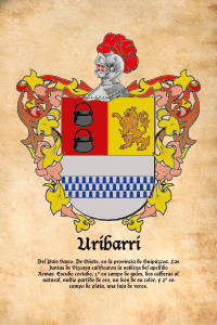 Escudo heráldico del apellido Uribarri