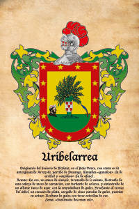 Escudo heráldico del apellido URIBELARREA