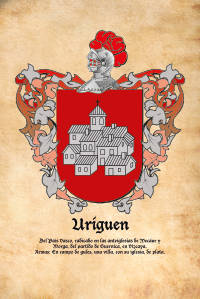 Escudo heráldico del apellido URIGUEN