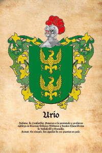 Escudo heráldico del apellido URIO