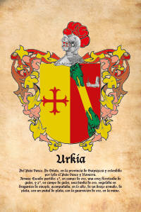 Escudo heráldico del apellido URKIA