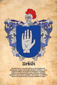 Escudo heráldico del apellido URKIDI