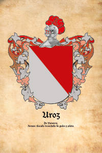 Escudo heráldico del apellido UROZ