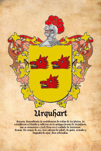 Escudo heráldico del apellido URQUHART
