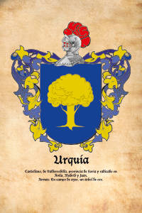 Escudo heráldico del apellido URQUIA