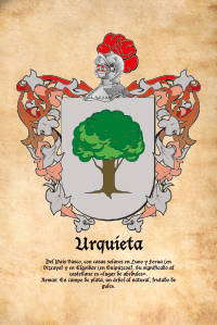 Escudo heráldico del apellido URQUIETA
