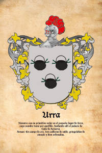 Escudo heráldico del apellido URRA