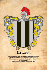 Escudo heráldico del apellido URTASUN