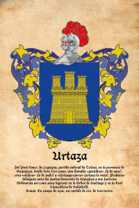 Escudo heráldico del apellido Urtaza