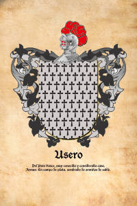 Escudo heráldico del apellido USERO