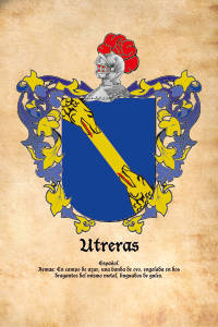 Escudo heráldico del apellido UTRERAS