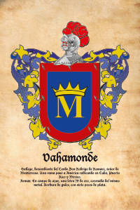 Escudo heráldico del apellido VAHAMONDE