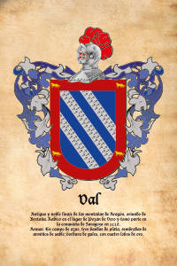 Escudo heráldico del apellido VAL