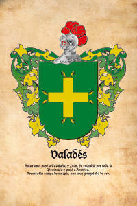 Escudo heráldico del apellido VALADES