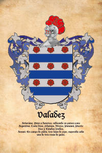 Escudo heráldico del apellido VALADEZ