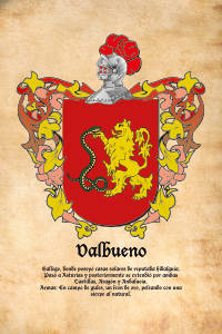 Escudo heráldico del apellido VALBUENO