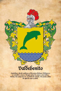 Escudo heráldico del apellido VALDEBENITO