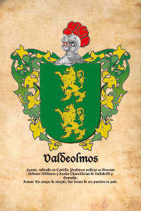 Escudo heráldico del apellido VALDEOLMOS