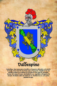 Escudo heráldico del apellido VALDESPINO