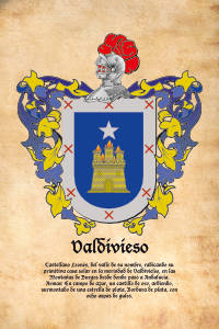Escudo heráldico del apellido VALDIVIESO