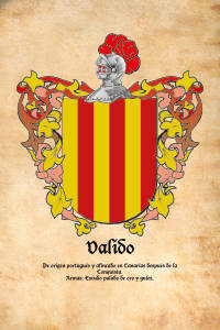 Escudo heráldico del apellido VALIDO