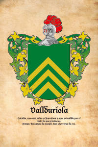 Escudo heráldico del apellido Vallduriola