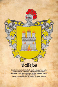 Escudo heráldico del apellido VALLEJOS