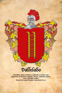 Escudo heráldico del apellido VALLELADO