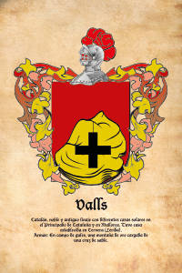 Escudo heráldico del apellido VALLS