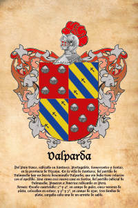 Escudo heráldico del apellido VALPARDA